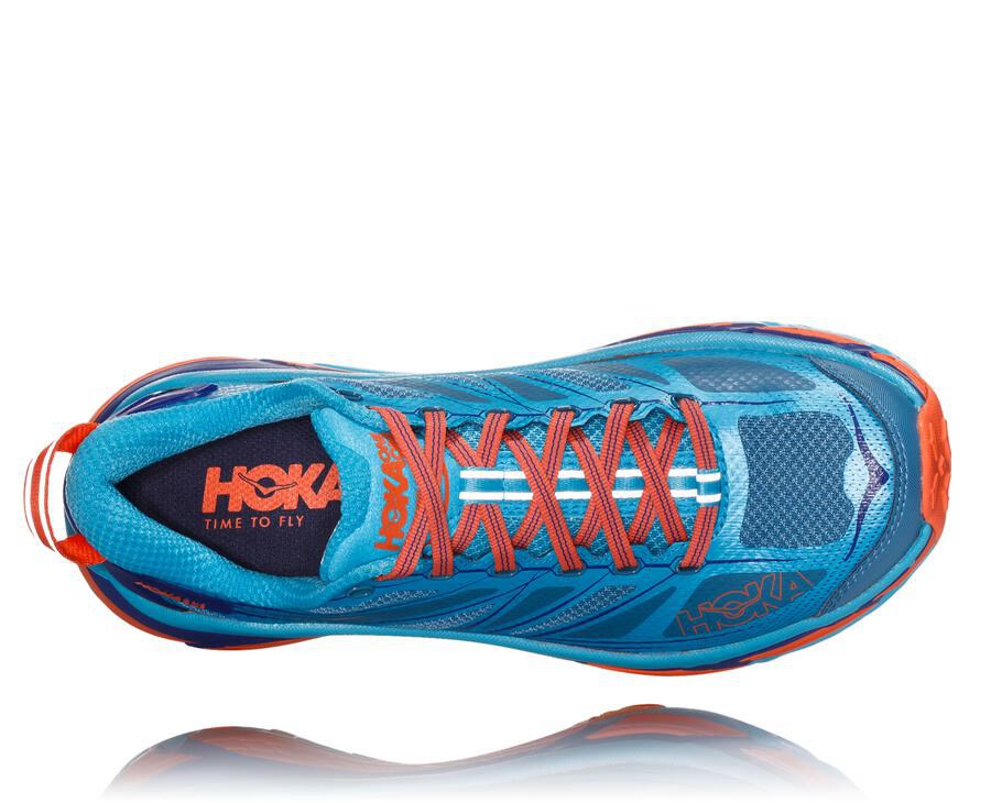 Tenis Trail Hoka One One Feminino Azuis - Mafate Speed 2 - 267-VOPEDA